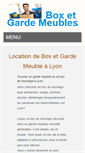 Mobile Screenshot of lyon.box-garde-meubles.com