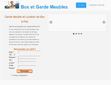 Tablet Screenshot of pau.box-garde-meubles.com