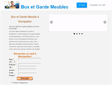 Tablet Screenshot of montpellier.box-garde-meubles.com