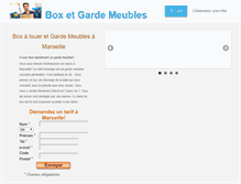 Tablet Screenshot of marseille.box-garde-meubles.com