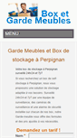 Mobile Screenshot of perpignan.box-garde-meubles.com